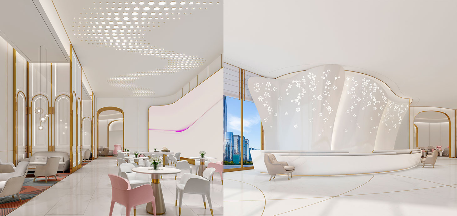 How to buy a beauty salon interior design rendering images in 2020？