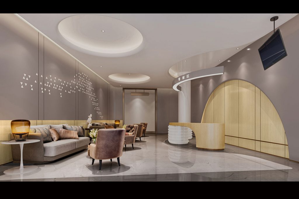 hospital lobby rendering
