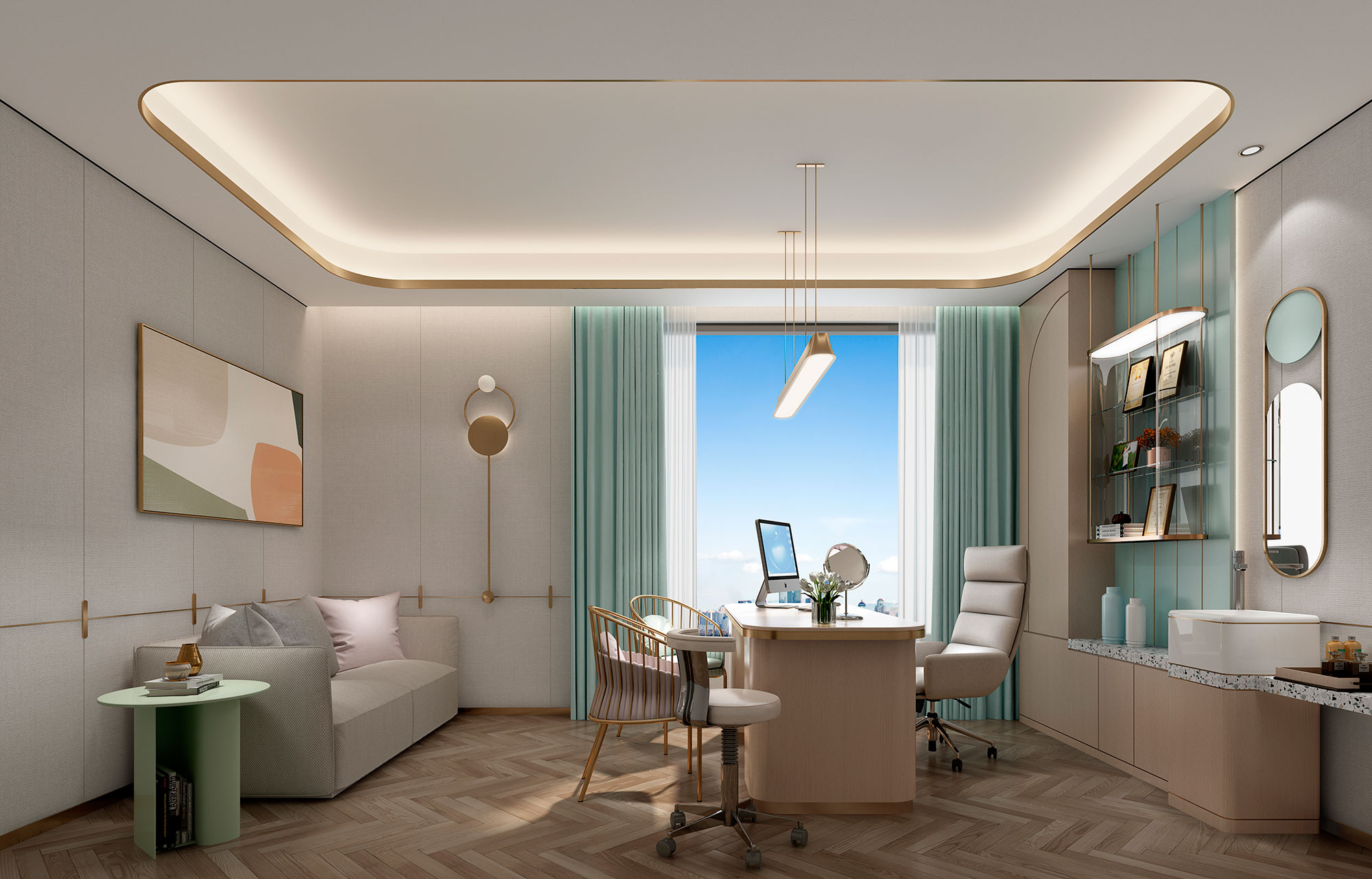How to make full use of space to design renderings of doctors’ offices