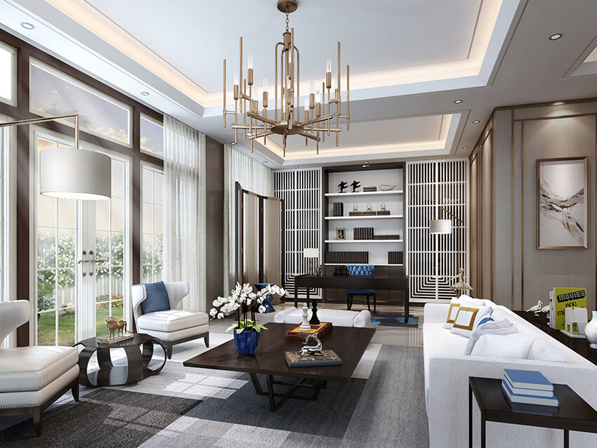 living room rendering