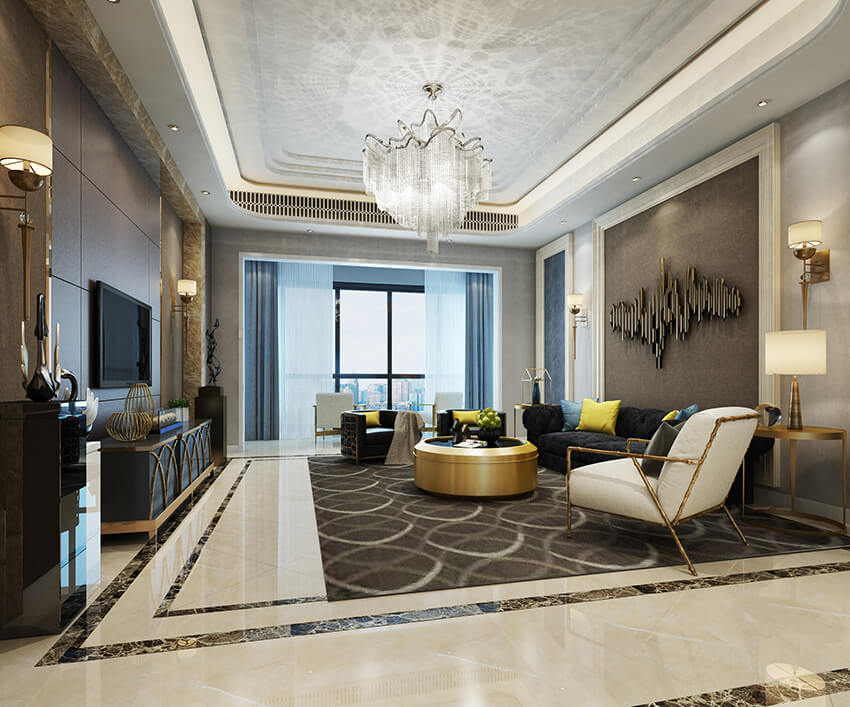 living room rendering