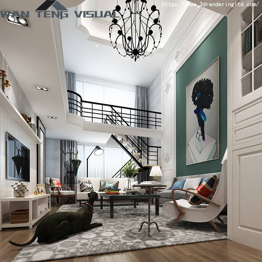 3D interior rendering