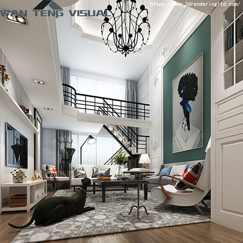 3D interior rendering