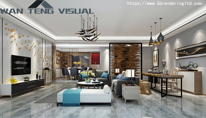 3D interior rendering