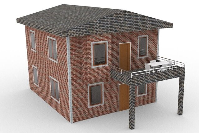 3d rendering house